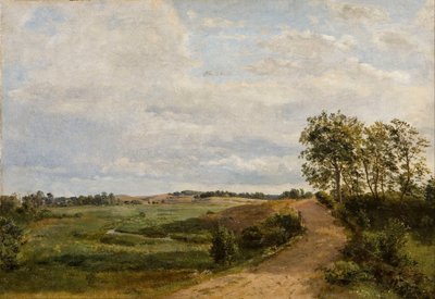 Straße über die Hügel. Studie von Dankvart Dreyer